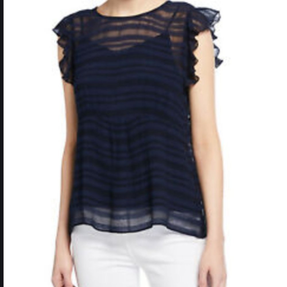 Frame Navy Blouse